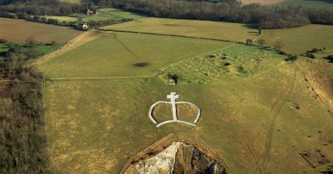 A viewpoint of the Wye Crown in the Kent Downs AONB