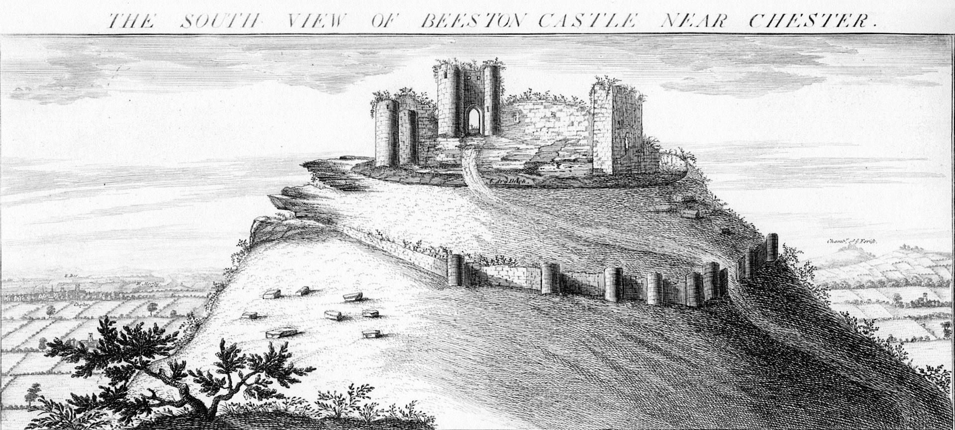 Beeston Castle engraving