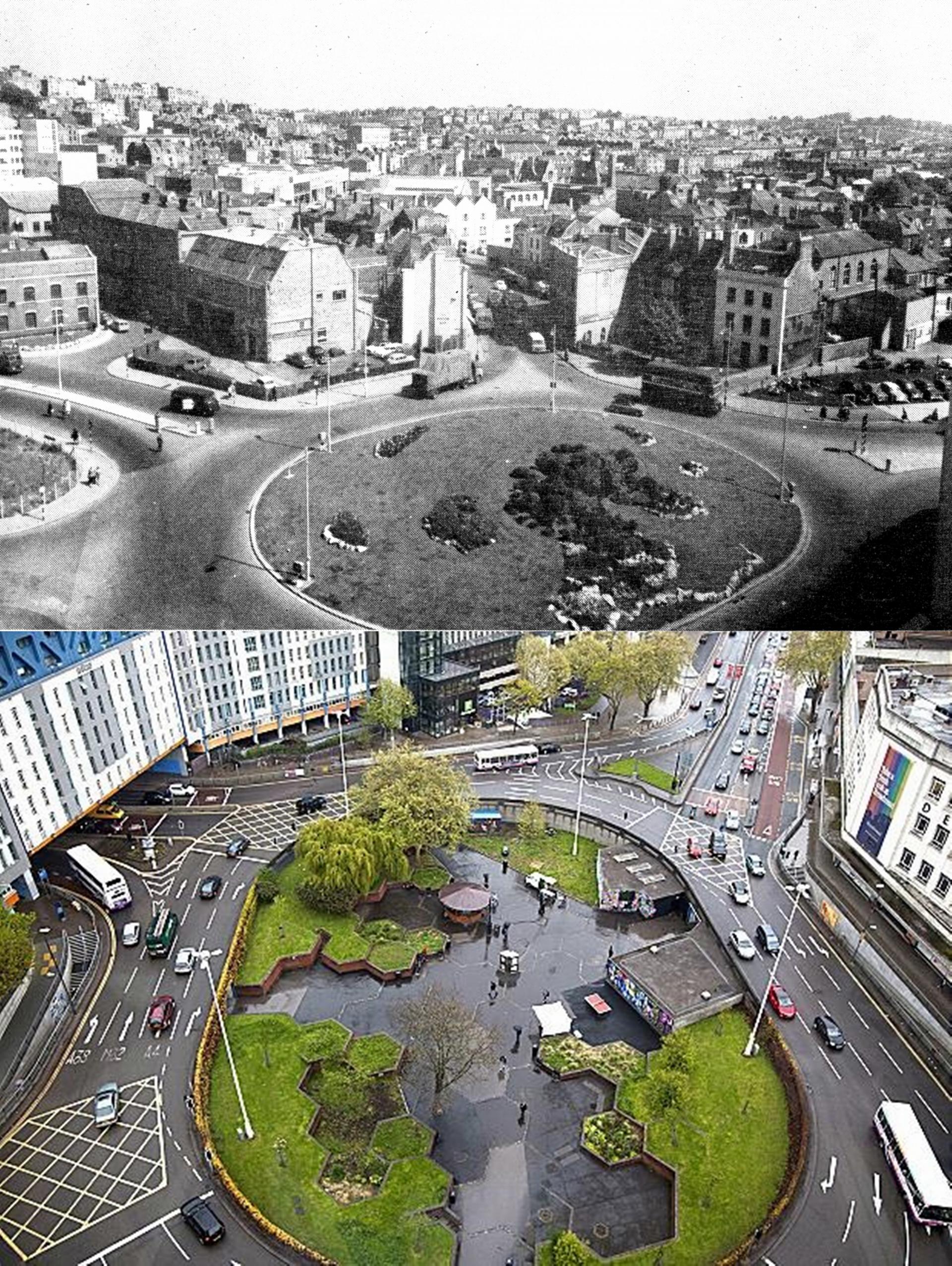 The Bearpit - then and now © Paul Townsend, Flickr (CCL)