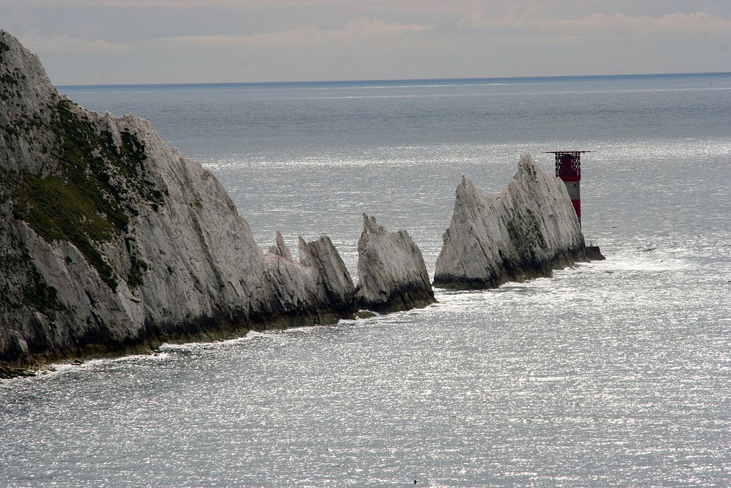 The Needles, Isle of Wight © Dave Pape, Wikimedia Commons (CCL)