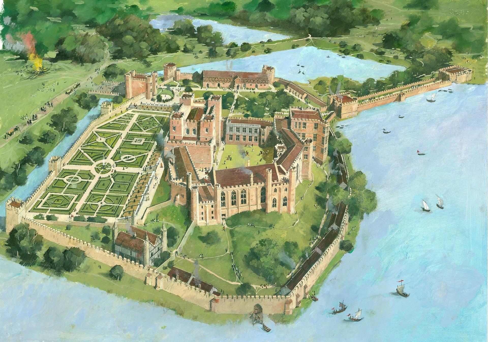 Kenilworth Castle and Mere