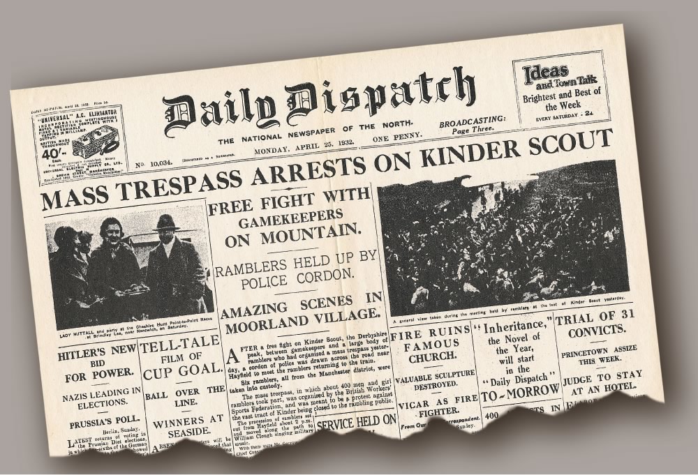 Mass trespass in the Daily Dispatch