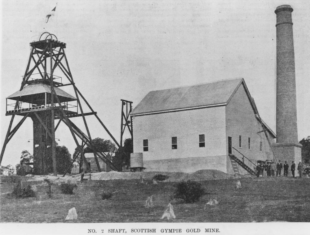 Gympie Goldmine, Scotland 1900 © Wikipedia (CCL)