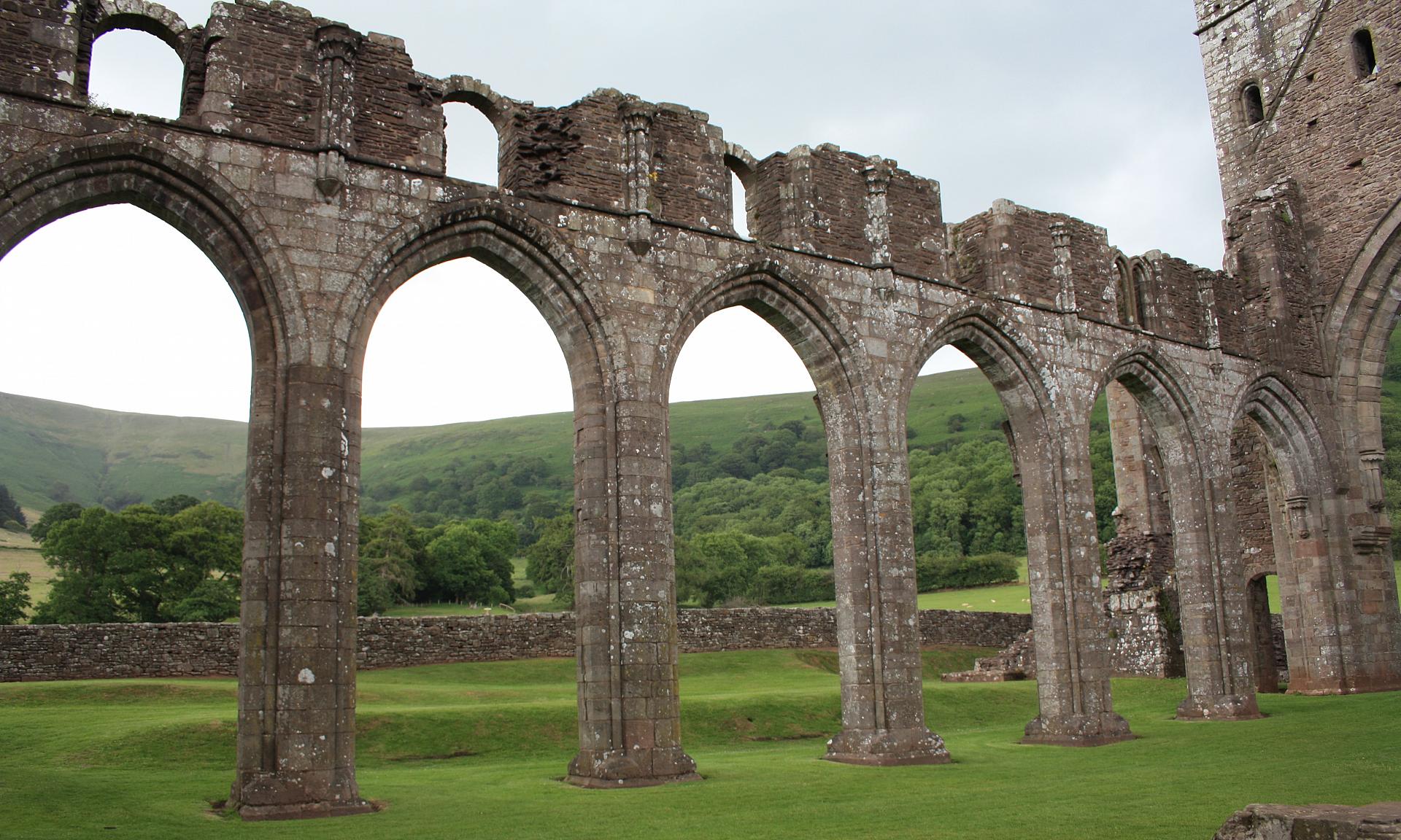 The romantic ruins of the priory