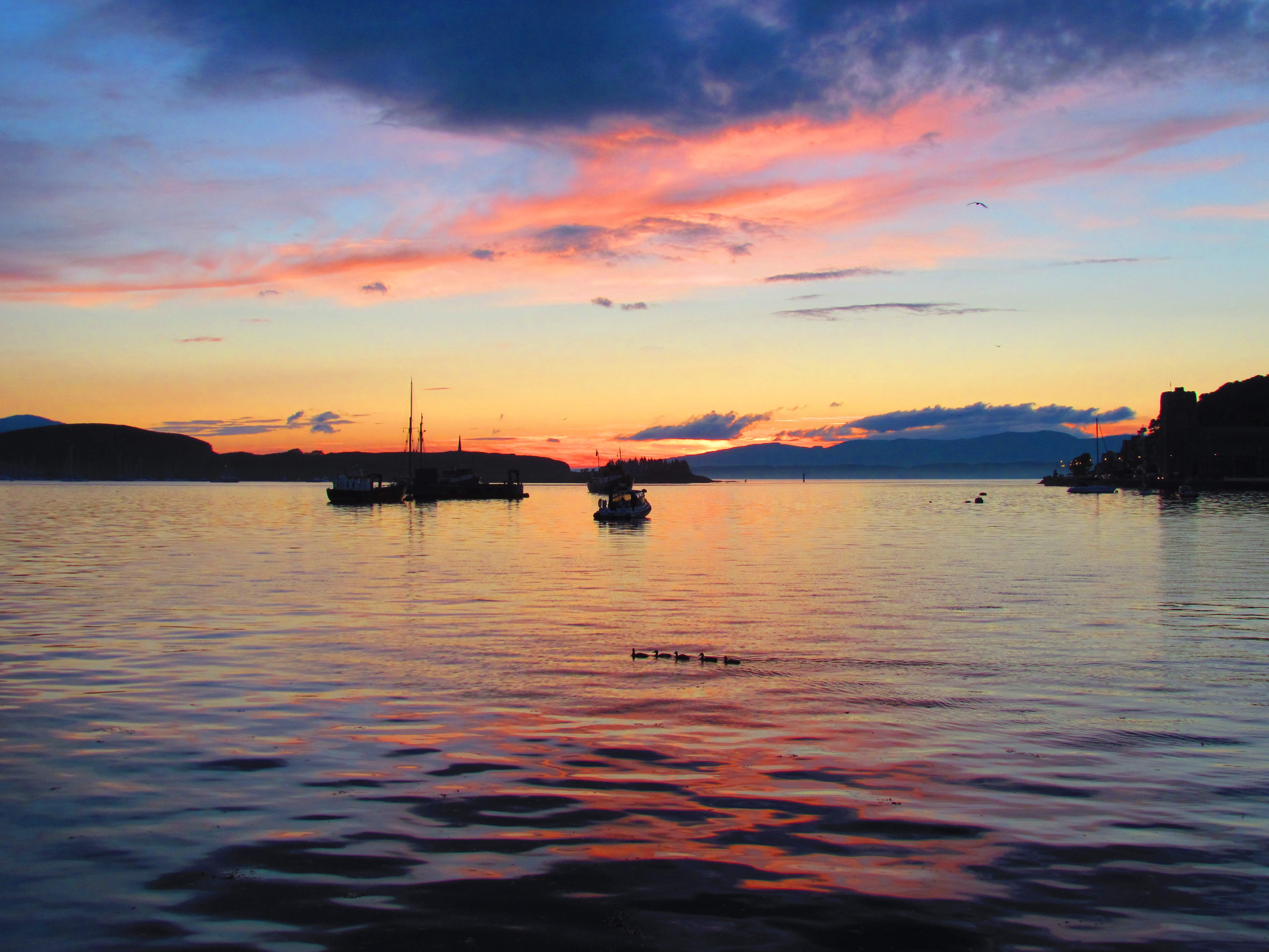 Sunset over Oban Bay