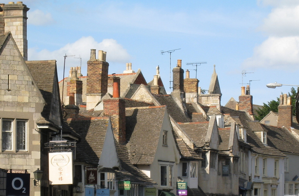Stamford's rooftops © Spencer Means, Geograph (CCL)