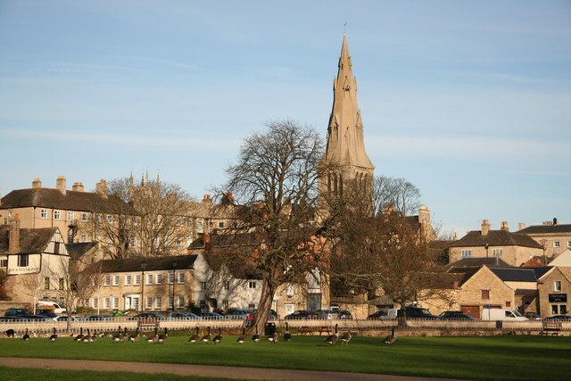 Stamford town and meadows © Geograph, CCL